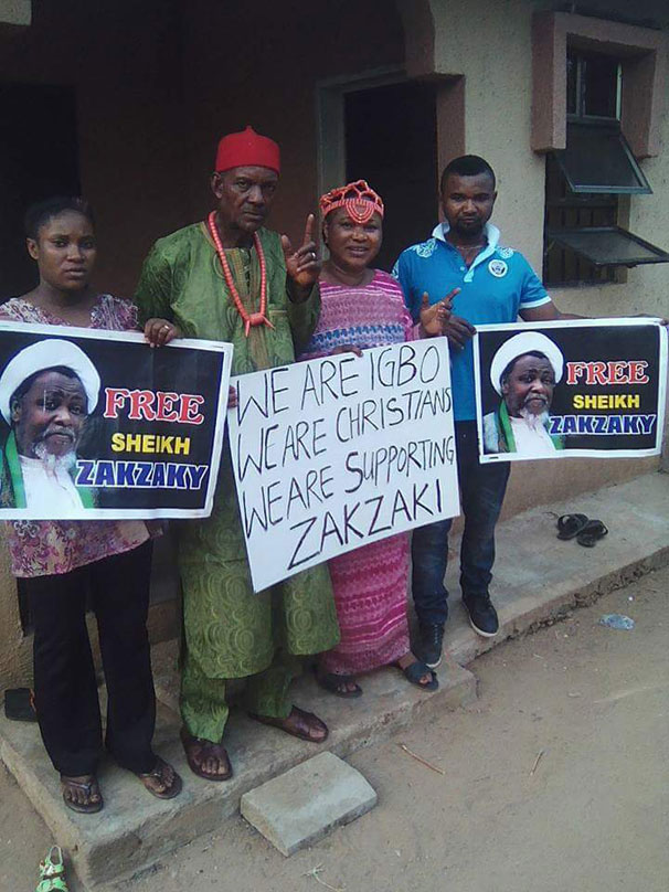 free zakzaky protest in Abia state