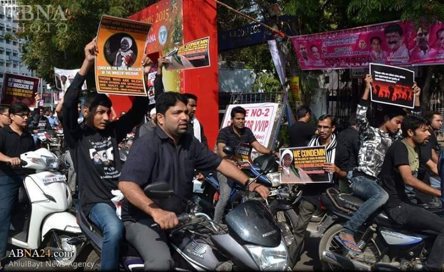 free zakzaky protest in india